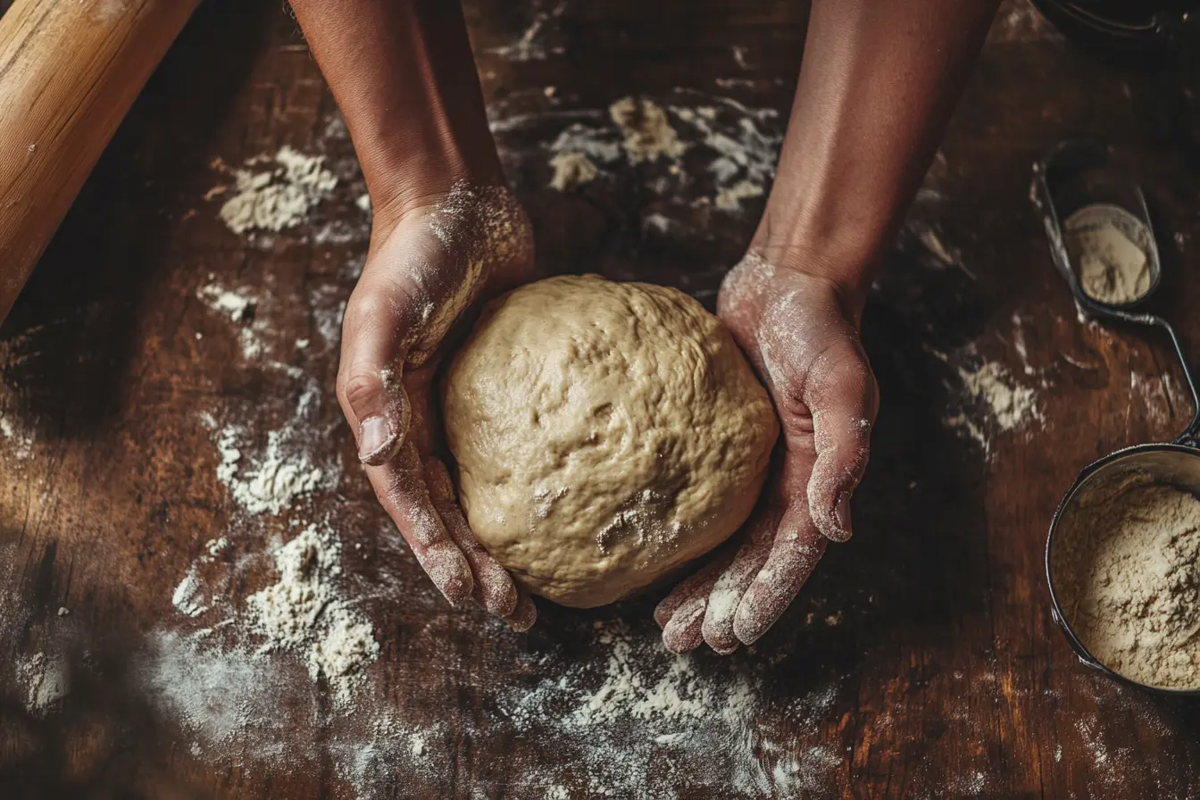 sourdough dough mixing