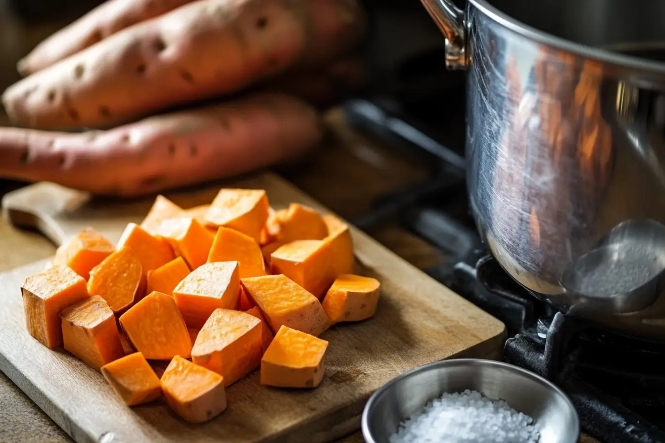 how to prepare sweet potatoes for casserole