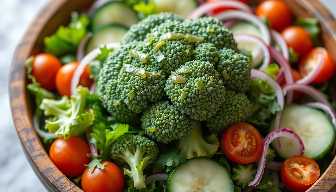 Can you eat raw broccoli in salad?