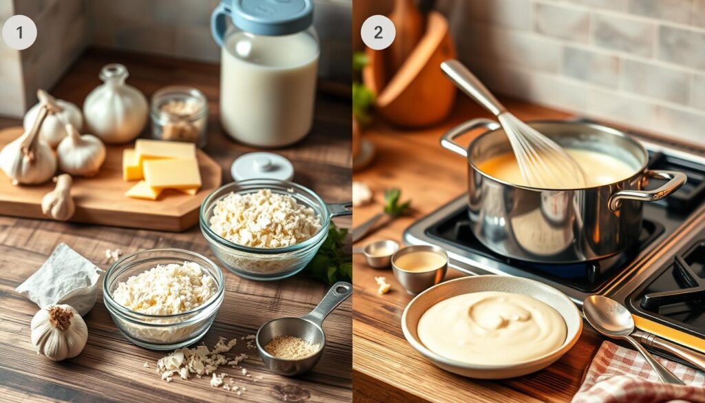 Step-by-Step Alfredo Sauce