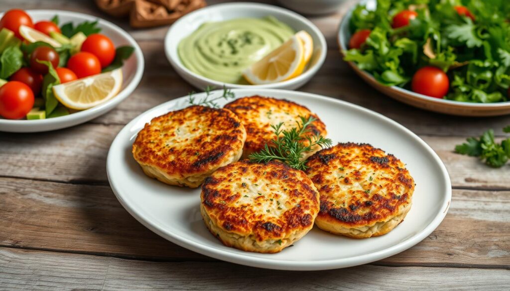 What is good to eat with salmon patties?