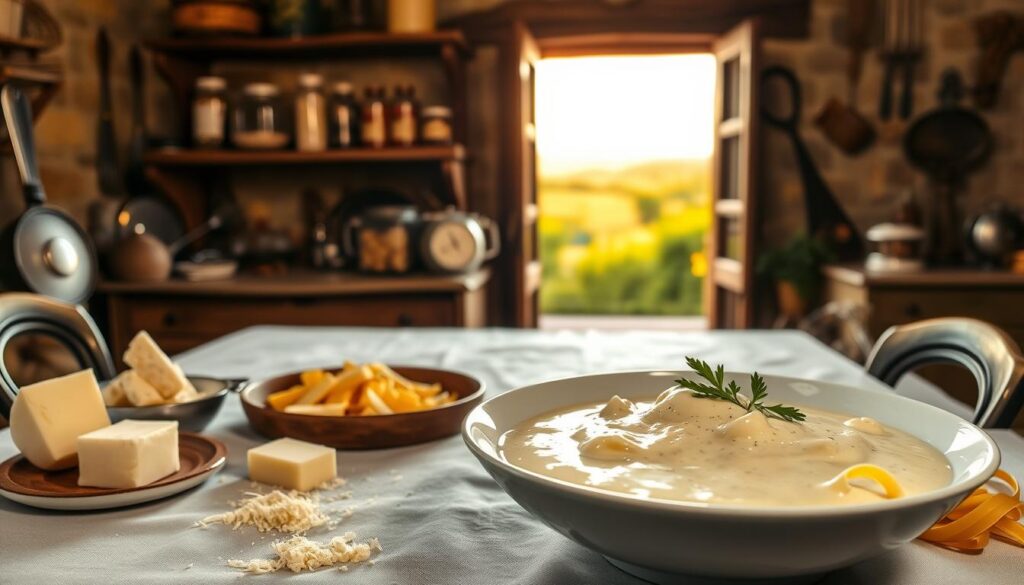 history of alfredo sauce