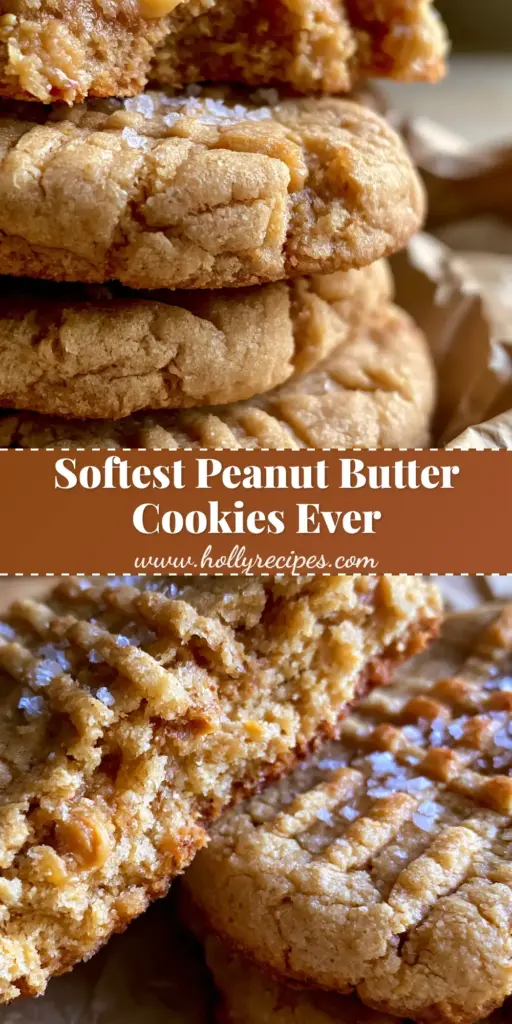 Peanut Butter Pudding Cookies: The Secret to Thick, Pillowy Bakery-Style Treats 3 A tall stack of thick, bakery-style Peanut Butter Pudding Cookies featuring a rustic fork-crisscross texture and a light dusting of flaky sea salt on a brown parchment background.